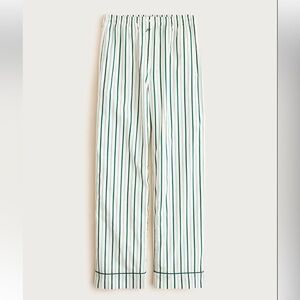 J crew Cotton poplin long-sleeve pajama pant